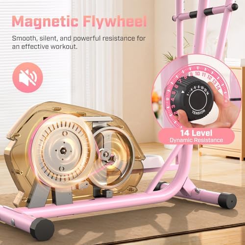 ANCHEER Home Elliptical Machine for Fitness Lovers with Ultra-Quiet Magnetic System | ANCHEER Elliptical Exercise Machi