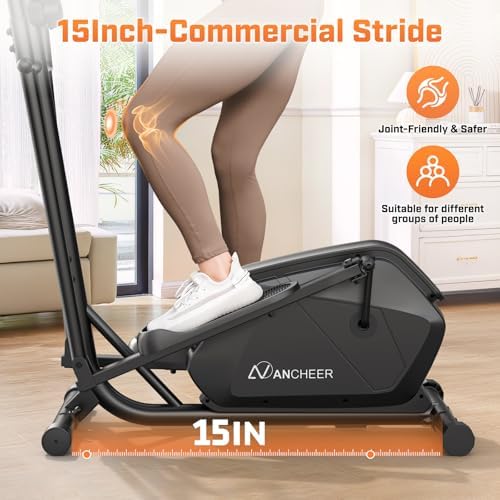ANCHEER Home Elliptical Machine for Fitness Lovers with Ultra-Quiet Magnetic System | ANCHEER Elliptical Exercise Machi
