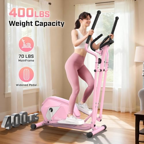 ANCHEER Home Elliptical Machine for Fitness Lovers with Ultra-Quiet Magnetic System | ANCHEER Elliptical Exercise Machi