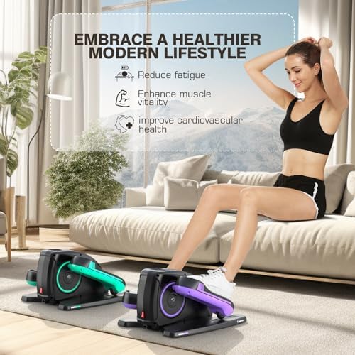 ANCHEER Quiet Elliptical Machine for Seniors Office Home Exercise