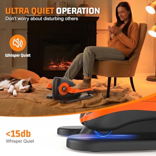 ANCHEER Electric Under Desk Elliptical Exercise Machine for Seniors and Home Office | ANCHEER 12 Speed Seated Elliptica