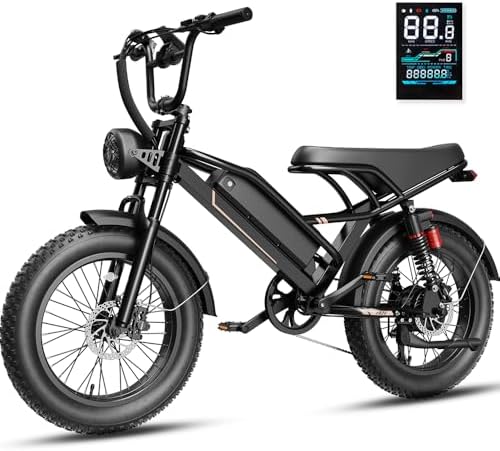 Electric Bike for Adults, 2000W/1500W Peak Motor, All Terrain Ebike Electric Bike for Adults, 20"/16" Fat Tire Ebike,