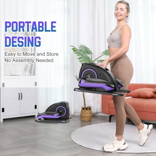 ANCHEER Electric Seated Pedal Exerciser for Seniors with LCD Display Monitor | Portable Quiet ANCHEER Elliptical Machin