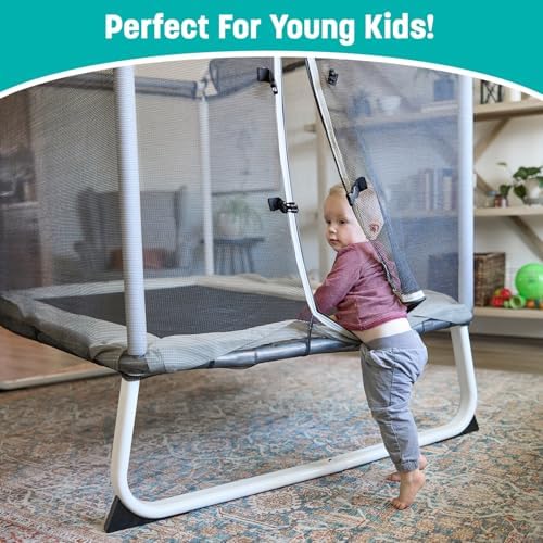 Skywalker 6x4FT Kids Mini Trampoline - Durable Steel Frame for Toddlers & Kids | Skywalker 6x4FT Kids Mini Trampoline -