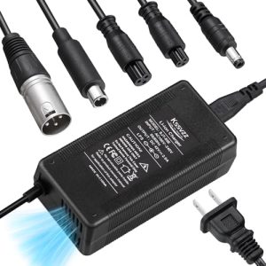 42V 2A Fast Cooling Battery Charger for Lithium Batteries - Jetson, Gotrax, Razor, Ninebot, Segway, Swagtron, Hiboy Rep