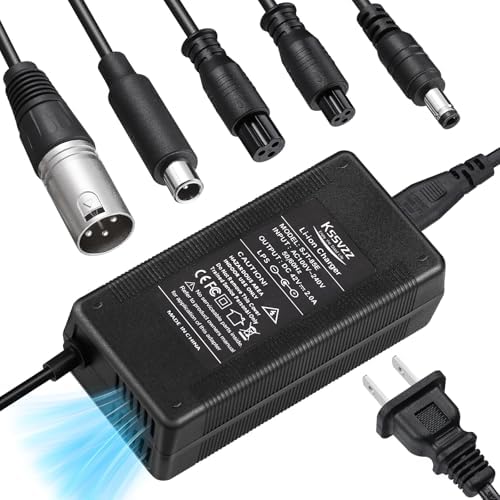 42V 2A Fast Cooling Battery Charger for Lithium Batteries - Jetson, Gotrax, Razor, Ninebot, Segway, Swagtron, Hiboy Rep