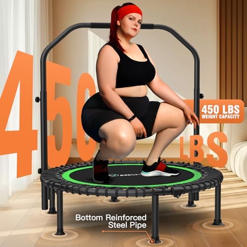 ANCHEER 48" Foldable Rebounder Trampoline for Adults Kids - Indoor & Outdoor, Max Load 550lbs ANCHEER 40" Foldable Rebou