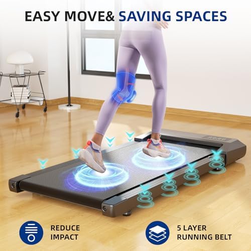 SupeRun Incline Walking Pad for Home and Office with Remote Control LED Display