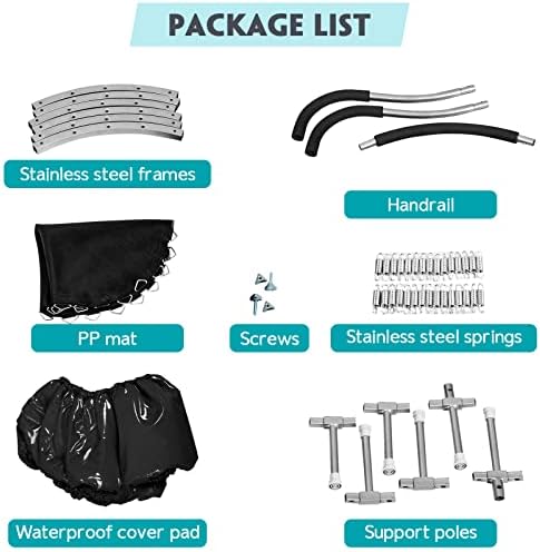 Lyromix 36-Inch Kids Trampoline with Handle - Indoor Mini Trampoline for Toddlers and Kids Lyromix 36-Inch Kids Trampoli