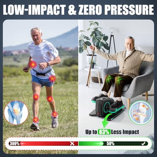 ANCHEER Quiet Elliptical Machine for Seniors Office Home Exercise