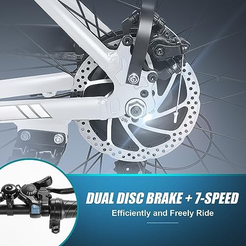 ANCHEER 48V 500Wh Electric Bike for Adults, Fast-Charge Removable Battery, Up to 60 Miles, 26" Commuter EBike | ANCHEER