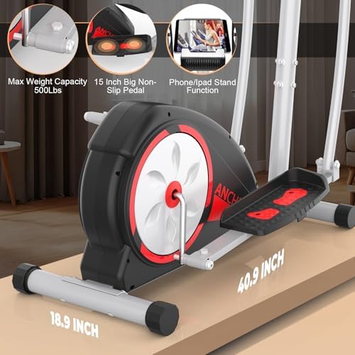 Hyper-Quiet Magnetic Elliptical Machine for Home Workout | Home Trainer Elliptical Exercise Machine with Multiple Gears