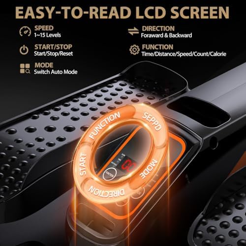 Electric Elliptical Machine for Seniors, Quiet & Portable Seated Pedal Exerciser as Seen on TV 15 Adjustable Speed 5 Aut