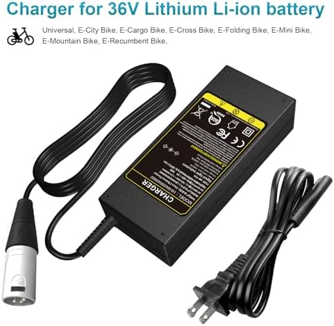 TREE.NB 5|6V 2A Charger for Lithium Battery with 5.5x|1mm Jack Round Connector, GOTRAX GXL V2/G2/G3/G4/Apex/Glider/XR El