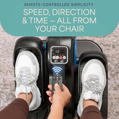 Lifepro Quiet Elliptical Exercise Machine for Seniors & Adults, Seated Pedal Exerciser, Home & Office Use, Portable Red