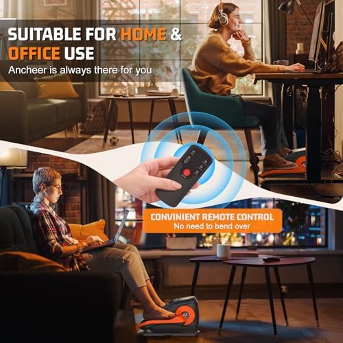 ANCHEER Elliptical Exercise Machine for Home Use, Electric Leg Exerciser for Seniors and Home Office | 12 Speeds Seated