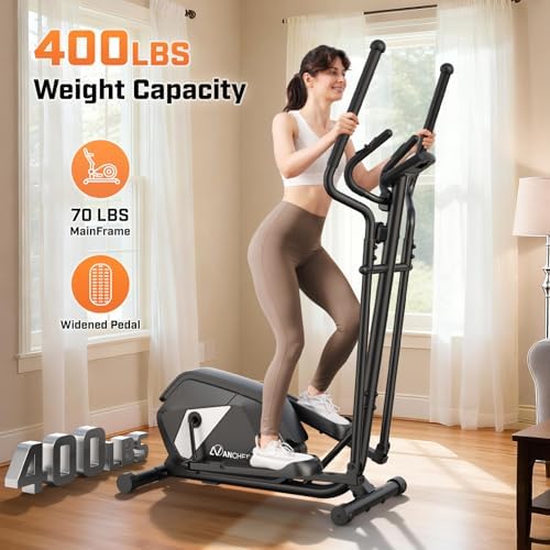 ANCHEER Home Elliptical Machine for Fitness Lovers with Ultra-Quiet Magnetic System | ANCHEER Elliptical Exercise Machi
