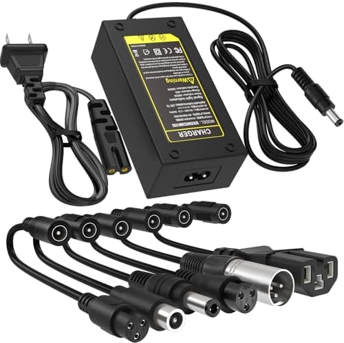 Universal 42V 2A Charger for 36V Lithium Battery 10S Fast Charger, Compatible with Razor, Jetson, and Voyage Universal 4