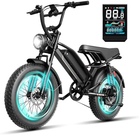 Electric Bike for Adults, 2000W/1500W Peak Motor, All Terrain Ebike Electric Bike for Adults, 20"/16" Fat Tire Ebike,