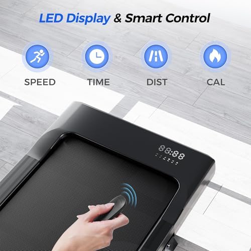 SupeRun Incline Walking Pad for Home and Office with Remote Control LED Display