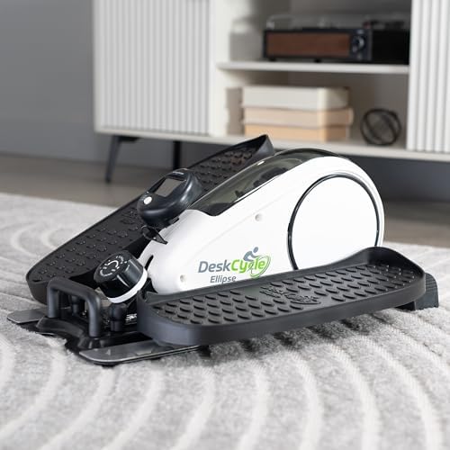 DeskCycle Ellipse Leg Exerciser - Under Desk Elliptical Machine - Compact Equipment for Office Workers - Desk Exercise W