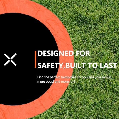 AOTOB Heavy Duty Trampoline with Safety Net and Hoop for Kids and Adults Outdoor Jumping