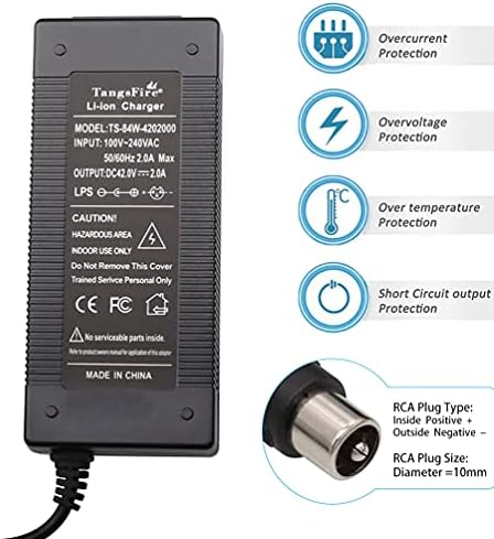 Nakto 10Series Lithium Battery Charger Output 2A Input 100-240 AC/DC Hot For Tech Enthusiasts Travel & Outdoor Activitie
