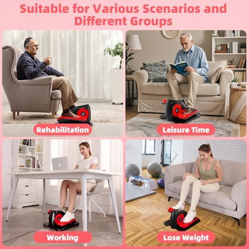 ANCHEER Elliptical Leg Exerciser for Seniors | Fully Assembled Electric Pedal Exerciser for Seniors | ANCHEER Electric