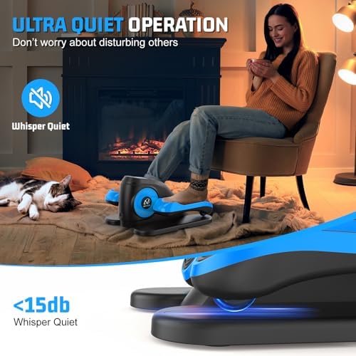 ANCHEER Electric Under Desk Elliptical Exercise Machine for Seniors and Home Office | ANCHEER 12 Speed Seated Elliptica