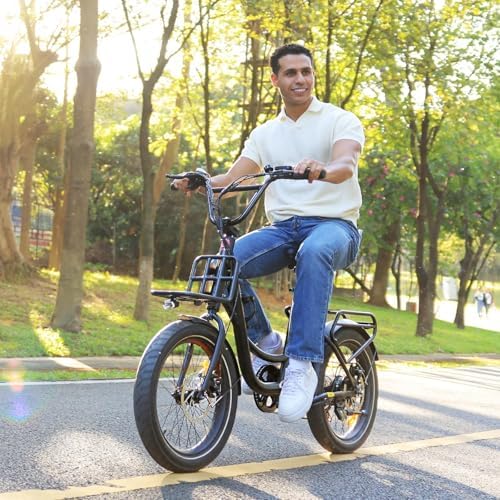 Windone E20 Electric Bike for Adults, 20'' x |0'' Tire & 350W Motor, 7 Speed Shimano, Max 20 MPH, 40 Miles Range, Urban