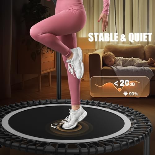 ANCHEER 48" Foldable Rebounder Trampoline for Adults Kids - Indoor & Outdoor, Max Load 550lbs ANCHEER 40" Foldable Rebou