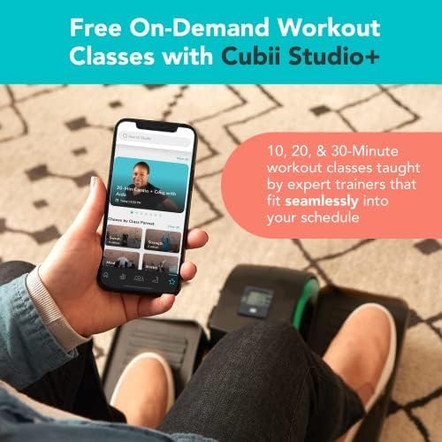 Cubii Move Portable Elliptical Bike for Desk - Seated Workout for Adults and Seniors - Adjustable Difficulty Levels