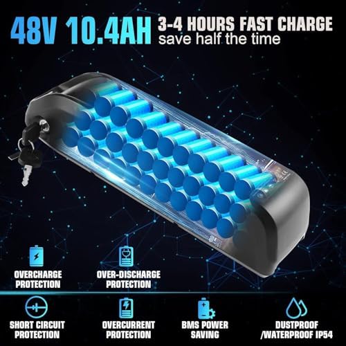 ANCHEER 750W Electric Bike for Adults, 60 Miles Ride, Fast Charge, 27.5'' Hummer Electric Mountain Bike with LCD Display