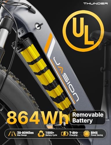 Jasion 26'' Fat Tire Electric Bike for Adults