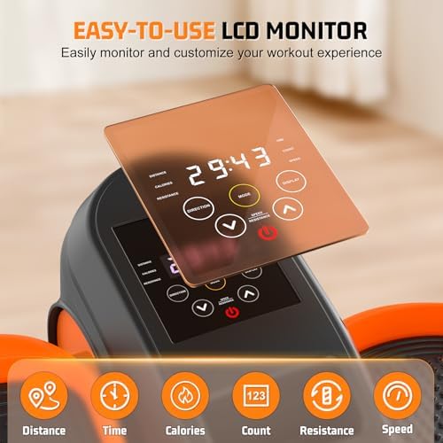 ANCHEER Elliptical Exercise Machine for Home Use, Electric Leg Exerciser for Seniors and Home Office | 12 Speeds Seated