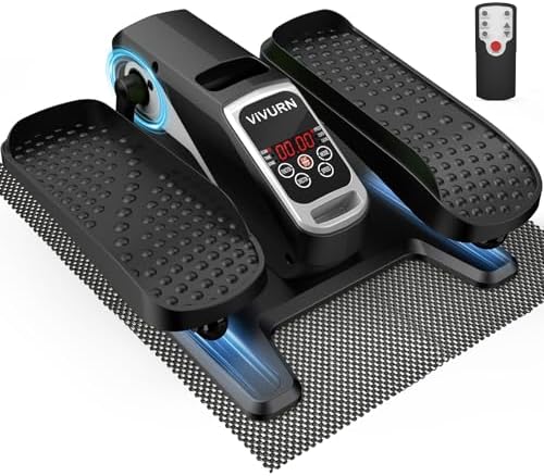 VIVURN-018 Under Desk Elliptical for Seniors with Non-Slip Mat & Quiet Design | VIVURN-018 12 Speed Mini Elliptical Exe