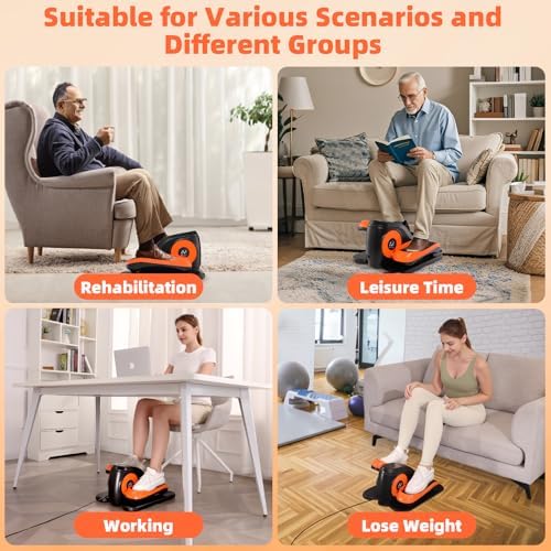 ANCHEER Elliptical Leg Exerciser for Seniors | Fully Assembled Electric Pedal Exerciser for Seniors | ANCHEER Electric