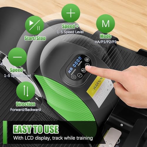 ANCHEER Under Desk Elliptical Leg Exerciser for Seniors with Remote Control | ANCHEER Ellipse Leg Exerciser with Displa