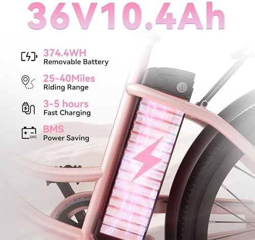 Peak 700W Motor Electric Bike for Adults, Commuter E-Bike, 7-Speed, 45Miles Range 20MPH Electric Bike for Women/Men/Teen