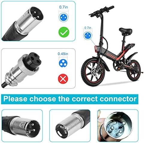 SGS Certified 42V 2A Charger for Gotrax Electric Scooters Compatible with GXL V2, G2, G3, G4, Apex, Glider, XR Elite, XR