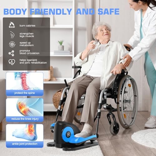 ANCHEER Elliptical Leg Exerciser for Seniors | Fully Assembled Electric Pedal Exerciser for Seniors | ANCHEER Electric