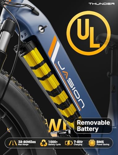 Jasion 26'' Fat Tire Electric Bike for Adults