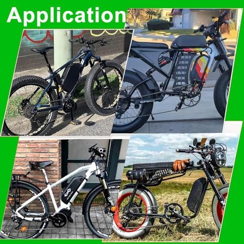 EXECYC UL Certificated 48V Lithium Ion Battery Pack for 48Volt Electric Bicycles Bafang Conversion Kit Front Wheel Use