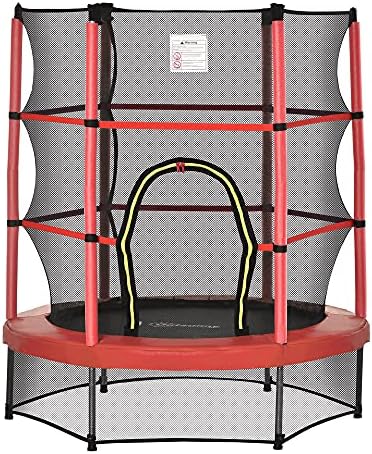 Outsons 5FT Trampoline for Kids | 55" Mini Indoor Outdoor Toddnginele Trampoline Toy | Springless Design Safety Trampol