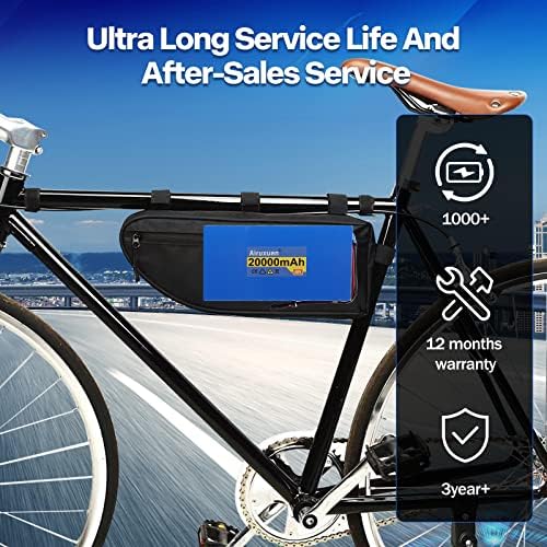 36V Lithium Battery 8Ah T-Plug XT60 Connector BMS Charges 2A for 250-1000W Ebike Kit | 36V Ebike 8Ah Lithium Battery wi