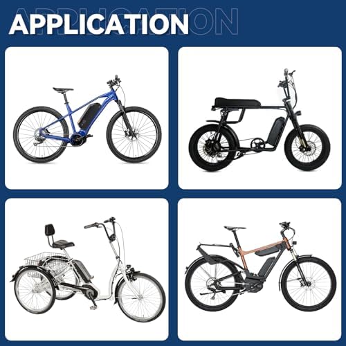 36V 48V 52V Ebike Battery 15Ah 20Ah Lithium Battery for 0-1200W Electric Bike with Fast Charger and BMS, LED Indicator,