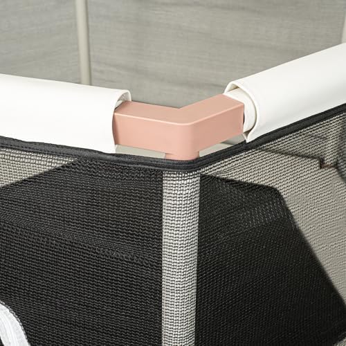 Aesthetic Kids Trampoline with Safety Net & Basketball Hoop, Ultra Safe No-Gap Design, Gifts for Boys & Girls Indoor and