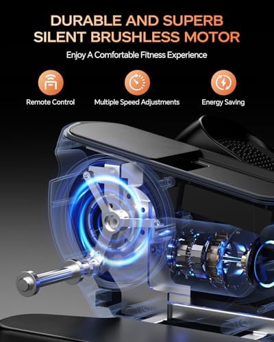 Under Desk Elliptical Machine with 12 Adjustable Speed + Quiet & Portable Seated Pedal + Non-Slip Foot Straps Under Desk