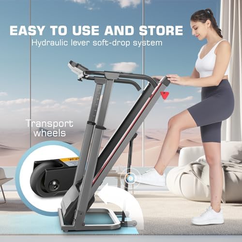 ANCHEER 2025 Premium Treadmill - |5HP for Home Gym, 350+ LBS Capacity, Perfect for Home Workouts & Families - Foldable w
