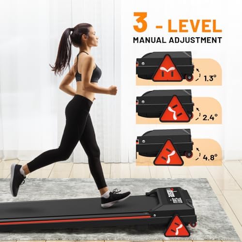 Maksone Under Desk Treadmill for Office Workers with Wooden Walking Pad and Remote Control | Maksone Expert Under Desk